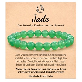 POWWA Stress Relief Anxiety Yoga Bracelet, Natural Crystal Stone Healing Bracelet, Good Luck Gift