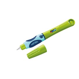 Pelikan 805681 Griffix Fountain Pen for Left-Handed Users with Twist Cap, Green, 1 Piece in Folding Box
