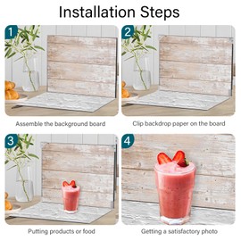 7Pcs 14Patterns Table Photo Backdrop Board Small Product Photography Suitable for Food,Jewelry,Cosmetics(Small Size 16.5x11.5in)