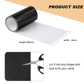 Magnetic Vent Covers for Home Floor Easily Cut Air Magnetic Vent Covers for Ceiling Thick Register Vent Cover for Wall Ceiling RV, HVAC, Air Conditioner, Fireplace and Furnace Vents (4 x 158 Inch)