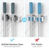 homeasy Wall Mount Mop and Broom Holder, Heavy Duty Stainless