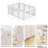 Clear Acrylic Dog Playpen with Door,23.6" Puppy Playpen,Easy Assemble Pet