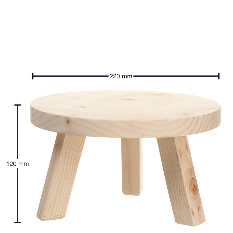 Leonardo Succo Beverage Dispenser Stand, Base, Stool, Wood, H 12