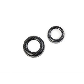 Korlot Carbon Fiber CD Air Conditioner Switch Button Knob Decoration Trim Accessories for Ford F150 2021+,for 2023-2025 F250 F350 Super Duty