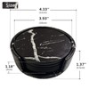 Leather Coasters Set of 6 with Holder- Protect Furniture from