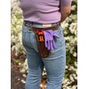 Garden Tool Belt, Handmade Premium Leather with Pouches Pockets Holster