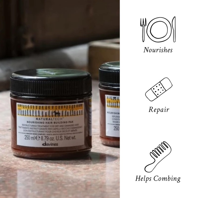 Davines Naturaltech NOURISHING Hair Building Pack, Restructure The Hair Shaft