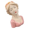 Modern Ceramic Face Vases Decorative Modern Style Shy Girl Flower