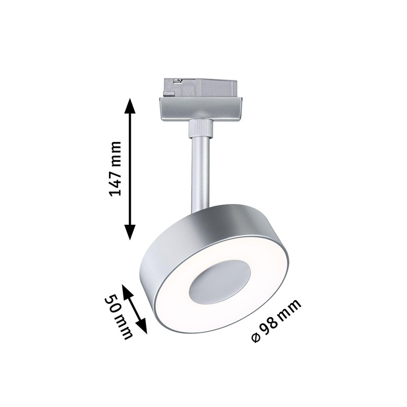 Paulmann 95593 3-Step-Dim Circle URail LED Rail spot 180lm 5W