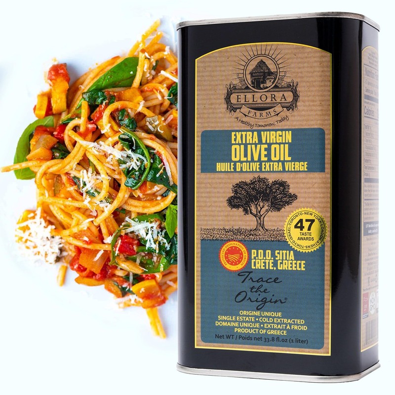 Ellora Farms, Greek Extra Virgin Olive Oil, Certified PDO SITIA,
