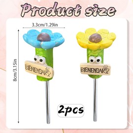 2pcs Bienentränke, Insektentränke Garten Höhe 8 cm, Insektentränke für Garten und Balkon, Bienentränke für Den Garten, Insektentränke Balkon, Bienenbar, Resin Material