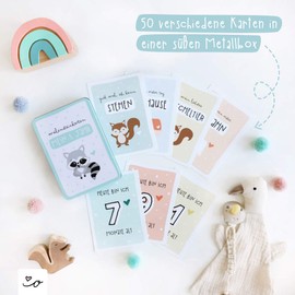 Odernichtoderdoch Milestone Cards | My First Year Baby Diary | 50 Cards