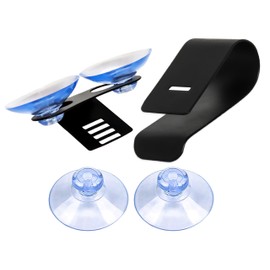 Ramtech Car Windshield Mount and Sun Visor Clip Mounting Kit for Radar Laser Detector for Escort Passport 4200 4500 4600 5000 6800 7500 7500s 8500 8500 X50 9500i 9500ix C65 S55 SC55 X70 X80, WMCL