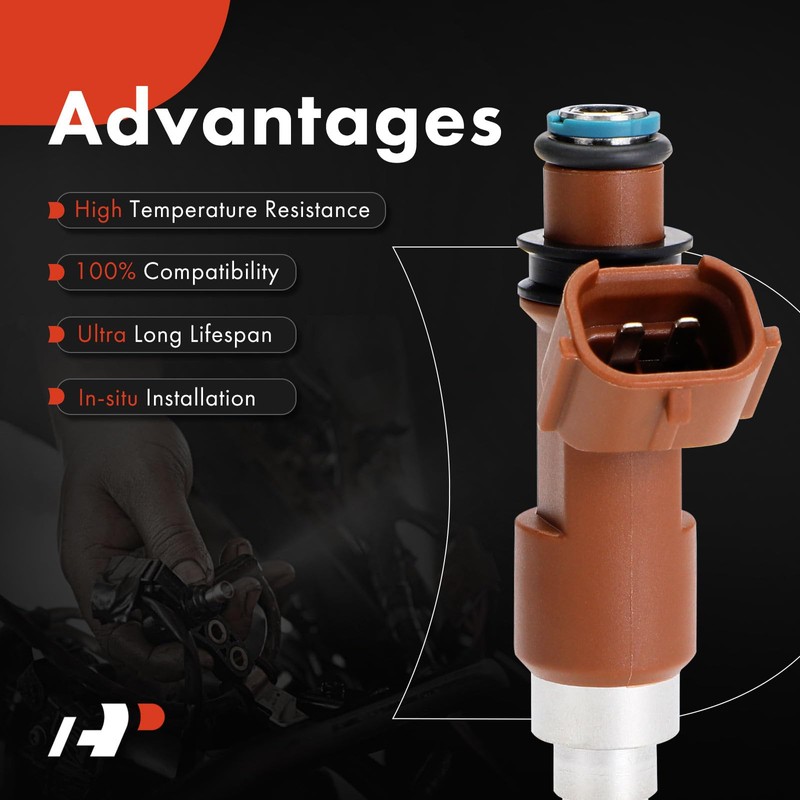 A-Premium Set of 4 Fuel Injectors Compatible with Subaru Impreza