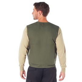 Rothco Uncle Milty Travel Vest - Outdoor Fishing Camping 17 Cargo Pocket Jacket, Olive Drab, 2XL