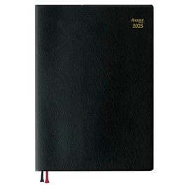 Daigo E1115 2025 Planner, Appointment Weekly Vertical, Black, Starts March 2025