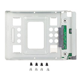 Hard Drive Tray Good Heat Dissipation Hot Swap Silver 2.5in SSD to 3.5in SATA Hard Drive Caddy for Computer