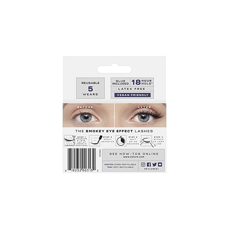 Eylure Smokey Eye No. 021 False Lashes (packaging may vary)