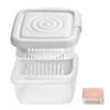 Square Soap Travel Case, Soap Dish with Lid Bar Soap