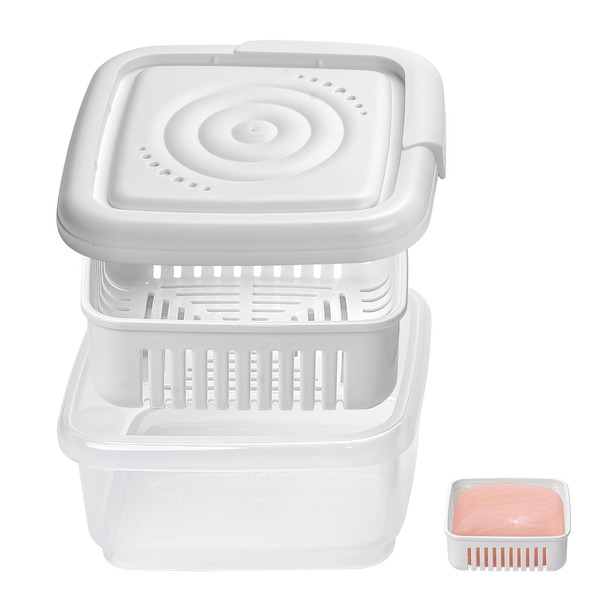 Square Soap Travel Case, Soap Dish with Lid Bar Soap