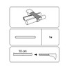 GARDINIA Memphis Series Universal Wall Bracket Extension Bar Length 18
