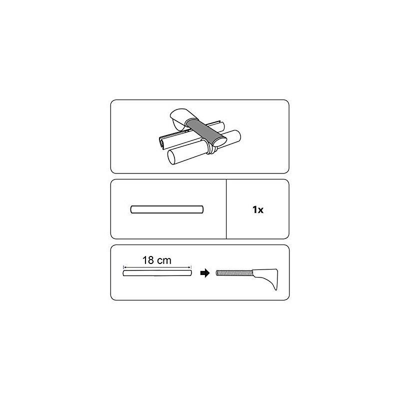 GARDINIA Memphis Series Universal Wall Bracket Extension Bar Length 18