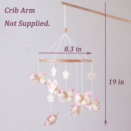 Butterfly Crib Mobile Butterfly Mobile for Crib Baby Mobile for Girls Nursery Décor