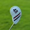 Premium PU Leather Wedge Cover Iron Cover Headcover 1 Piece with Number Tag (48°, 50°, 52°, 54°, 56°, 58°, 60°) Single item (48°)