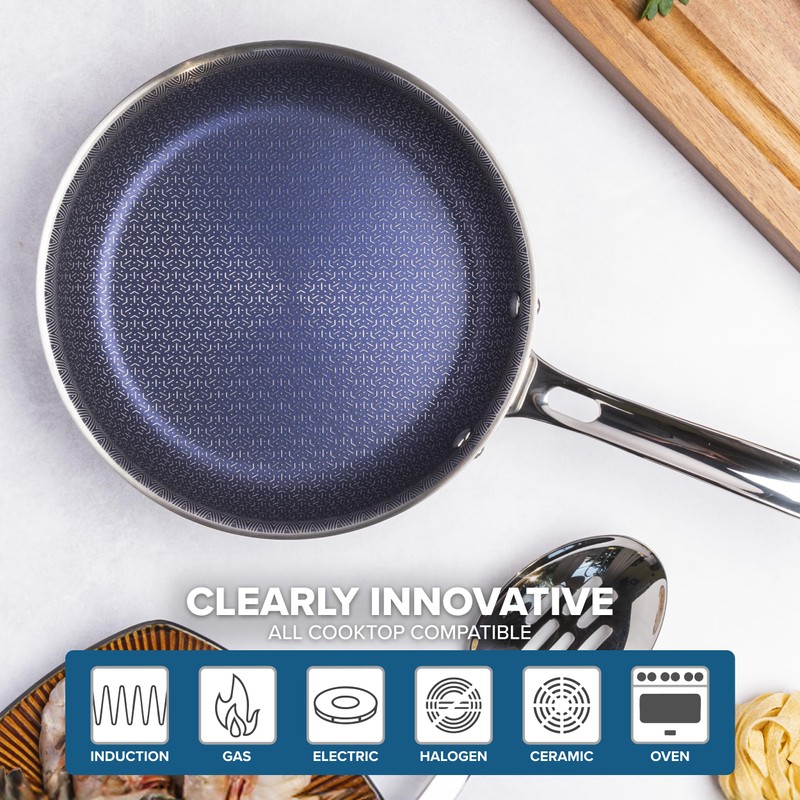 Viking 3-Ply Non Stick Frying Pan, 8 Inch Hybrid Plus