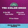 RiceSelect Tri-Color Orzo Rice-Shaped Pasta, Premium Spinach- and Tomato-Flavored Non-GMO