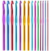 Crochet Hooks,14Pcs Crochet Hook Set, H HOME-MART Aluminum Handle Knitting