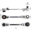 Silver Ratchet Wrench 1/4 inch Mini Double Head 72 Teeth