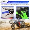 GOIRTUTSS Right Hydraulic Disc Brake Lever Replacement for Dirt Pit