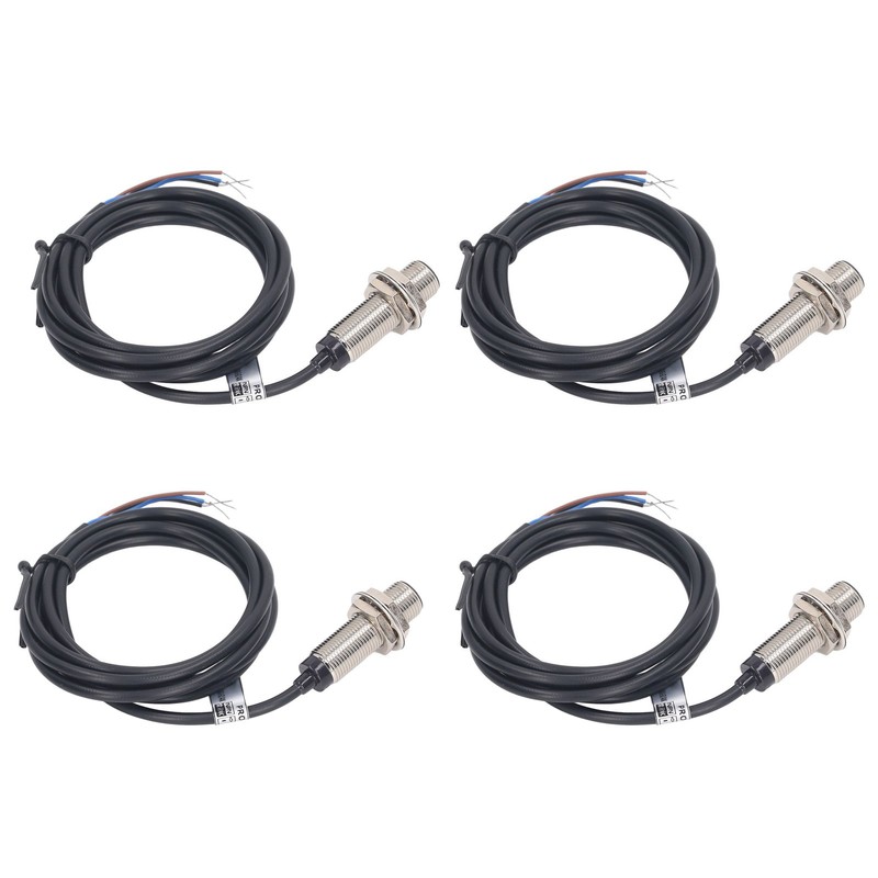 4 Set Inductive Proximity Switch 12mm Dia NPN DC 3