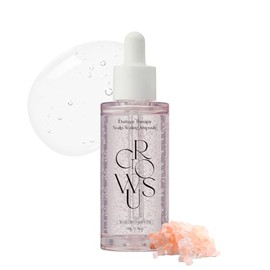 GROWUS - Damage Therapy - Ampolla para escalar el cuero cabelludo, 1.69 onzas líquidas, suero para el cuero cabelludo con complejo de proteínas y algas marinas para cabello más grueso, aroma a rosaz (50g)