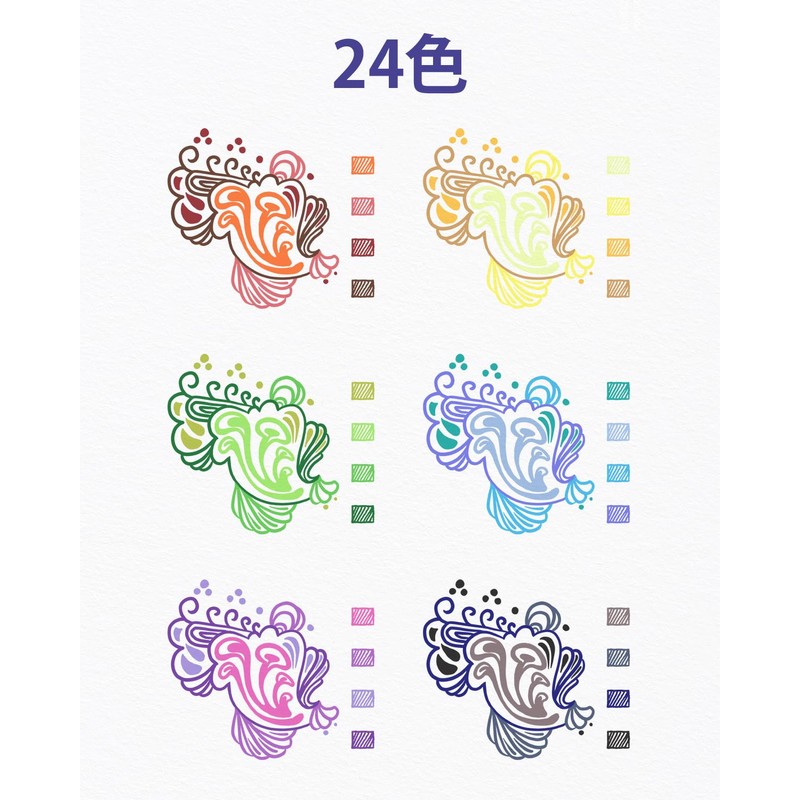 Four Candies Pastel Color Gel Ball Pens, 0.7mm Gel Ink