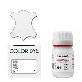 Tarrago Leather Dye Kit with Deglazer and Applicator - Restore & Recolor Shoes, Boots, Purses, Wallets, Jackets, and Furniture - Rich Pigment - 25mL - White #1