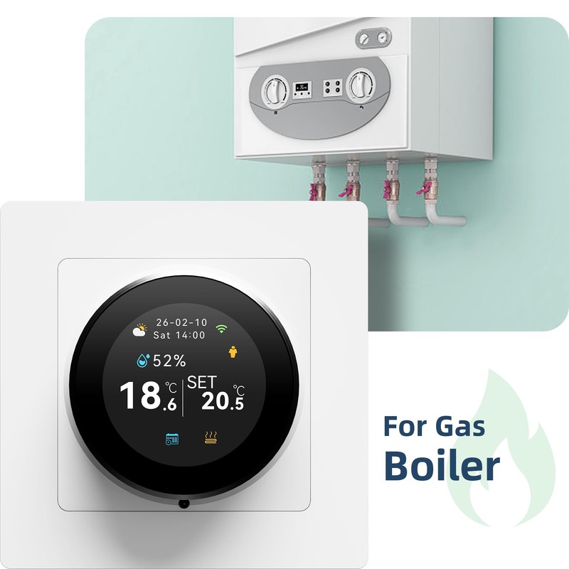 BEOK CONTROLS Smart Thermostat for Combi Boiler, Underfloor Heating Thermostat