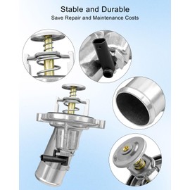 QAGGUM Aluminum Thermostat Housing Assembly Fit for Dodge Ram 2500/3500/4500/5500 2014-2020 6.4L V8 Replace 902-3045 956-216 4893177AB 4893177AC