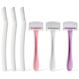 6Pcs Eyebrow Razors, Dermaplane Razor for Women Face | Japanese Razors, Small Face Razors, Multipurpose Exfoliating, Dermaplaning Tools, for Peach Fuz