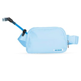 HY-FAN Kenai Hydration Cross Body with Bladder, 17oz BPA-Free, Hands-Free Design, Secure Pockets, Ideal for Travel, Daily Use and More (Light Blue)