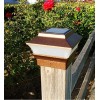 RELIGHTABLE 12 Outdoor Garden Solar Post Deck Cap Square Fence