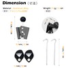 TRIWONDER Two-way Parts, Adjustable Angle, Includes Belt for Fixing Poles,