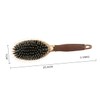 FOMIYES Oval Golden Boar Bristle Massage Comb Static Hair Brush