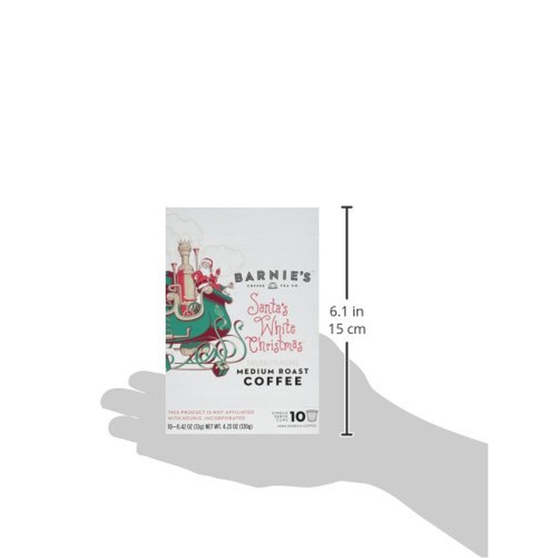 Battery Tender Barnie'S Single Serve Santa'S White Christmas Coffee Pods