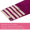 WENNALIFE Tape Extensions Real Hair Purple 10 Pieces Tape-In Extensions