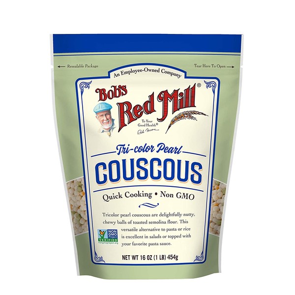 Tri-Color Pearl Couscous, 16 Ounce (Pack of 1)