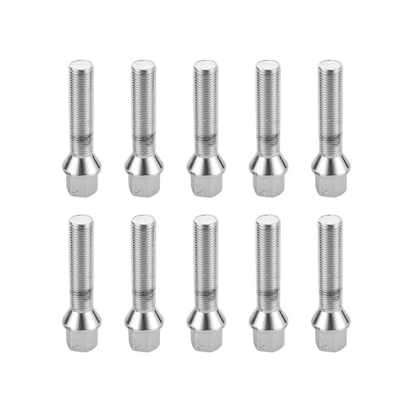 JNNJ Pack of 10 Wheel Bolts Wheel Bolts Taper Collar