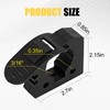 GLOBLED Quick Release Rubber Clamp Fits 1-1/10''-1-3/10'' Diameter Or Round