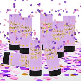 Confetti Poppers Party Cannon 8pcs Small Party Poppers Confetti Cannon for Wedding Birthday Graduation Baby Shower Anniversary Christmas New Year's Party Celebrations Supplies Paper Poppers for Kids